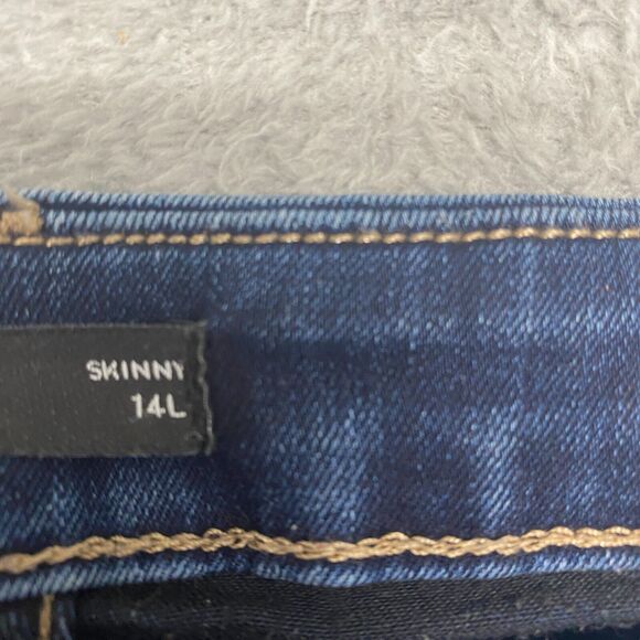 Vera Wang Jeans Womens 14 Blue Skinny Dark Wash Mid Rise Simply Vera Denim - Picture 3 of 11